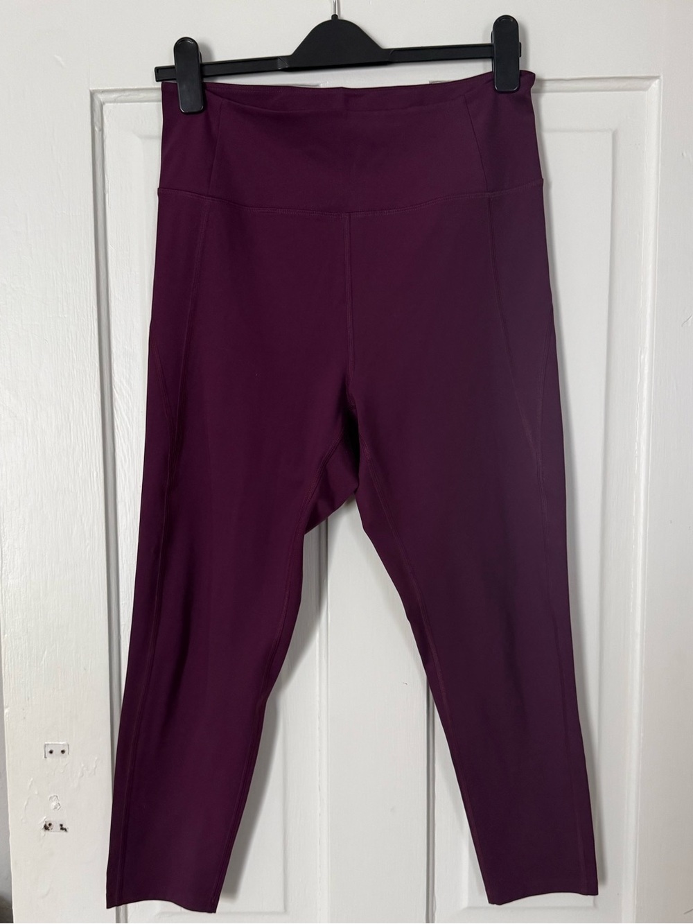 Girlfriend Collective Purple Compressive High Rise Cropped Leggings, Size XL